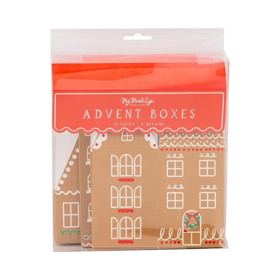 Gingerbread House Advent Boxes - Stesha Party