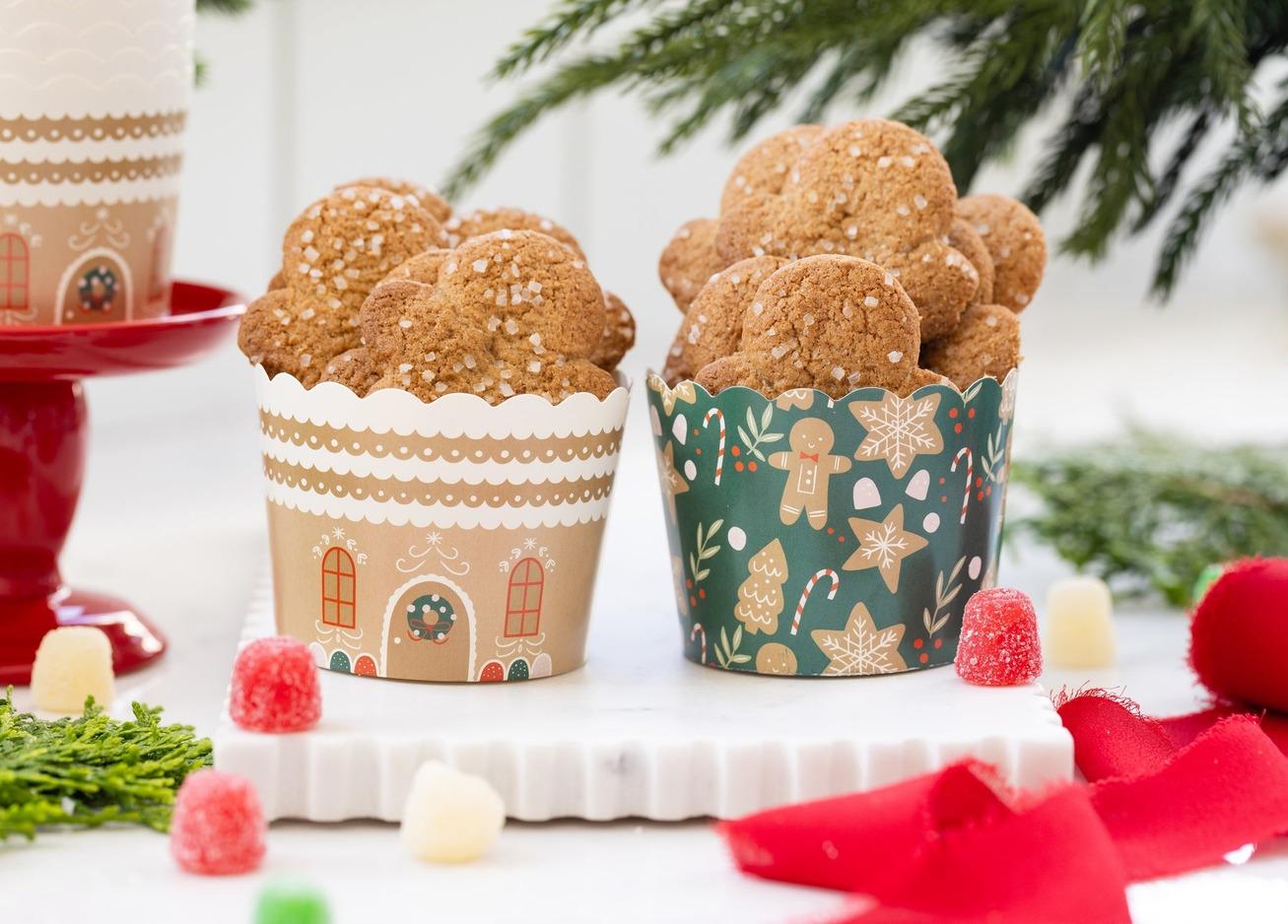 Gingerbread House Baking Cups 5 oz - Stesha Party