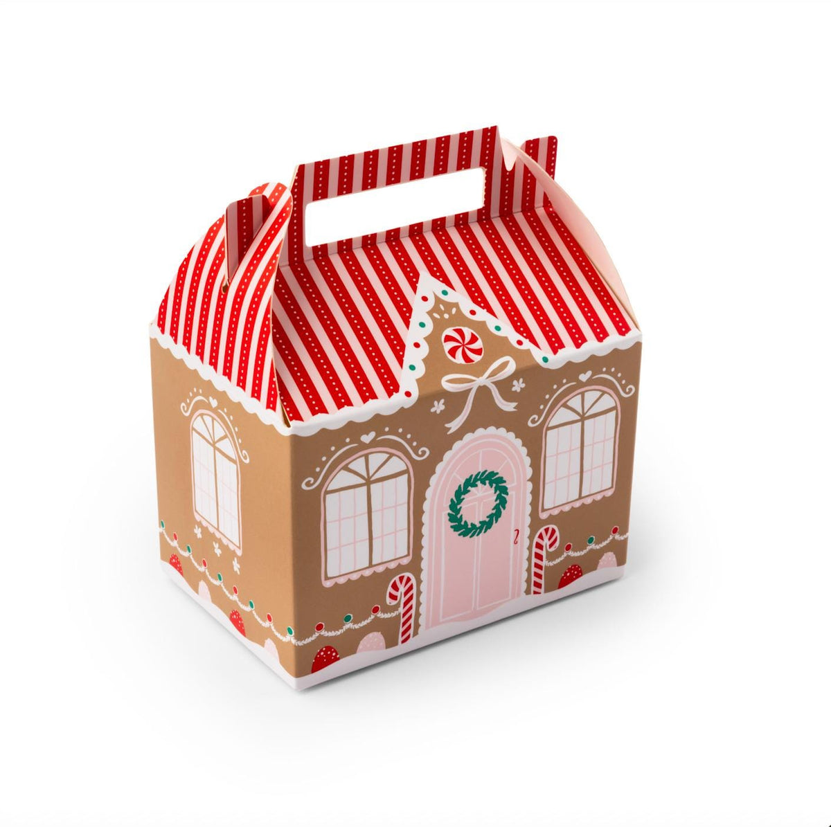 Gingerbread House Cookie Boxes 6ct - Stesha Party