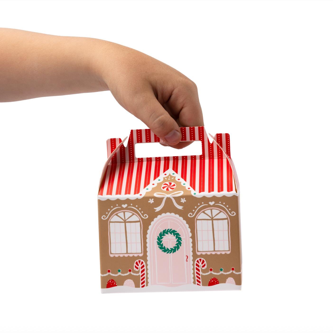 Gingerbread House Cookie Boxes 6ct - Stesha Party