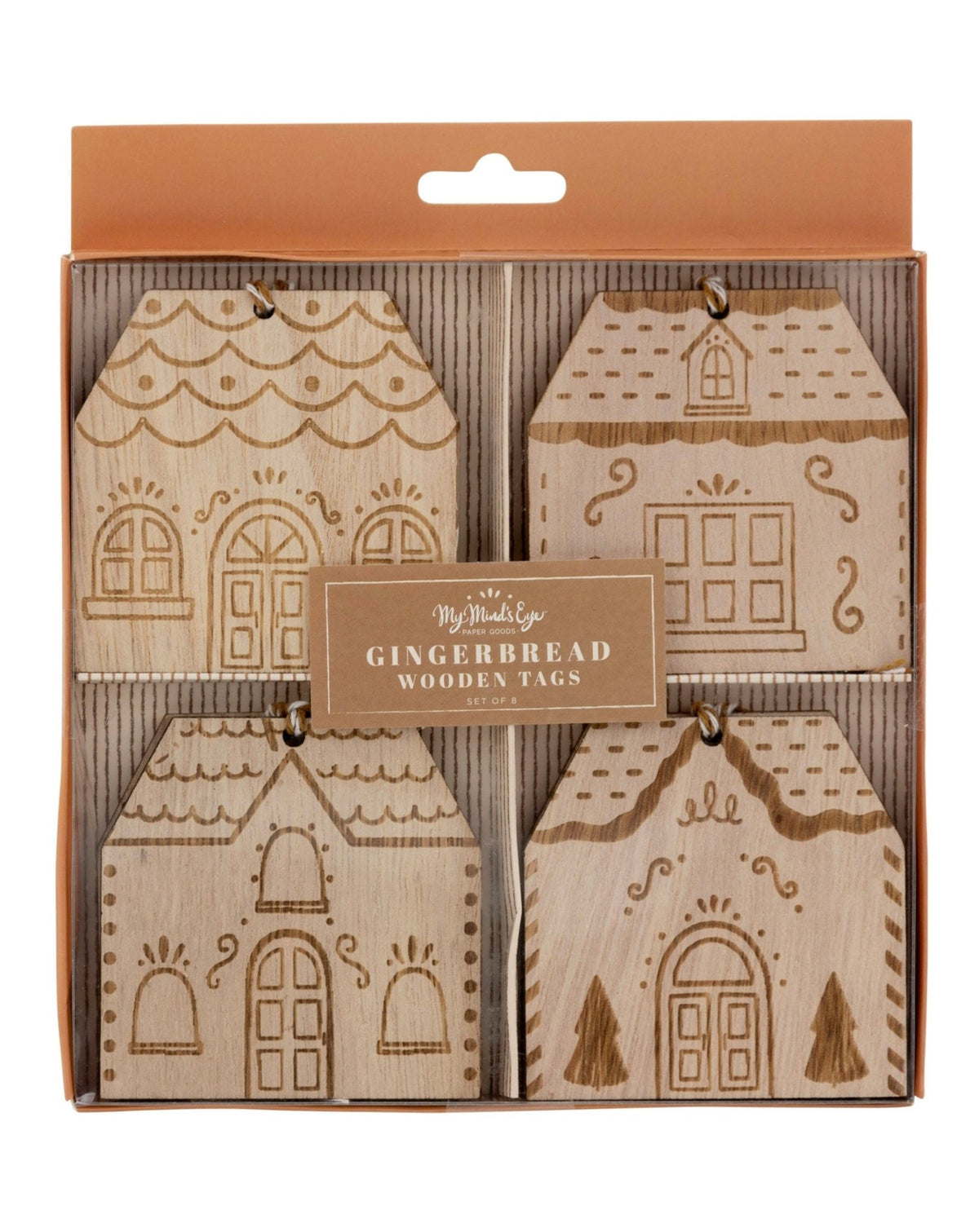 Gingerbread House Tags 8ct - Stesha Party