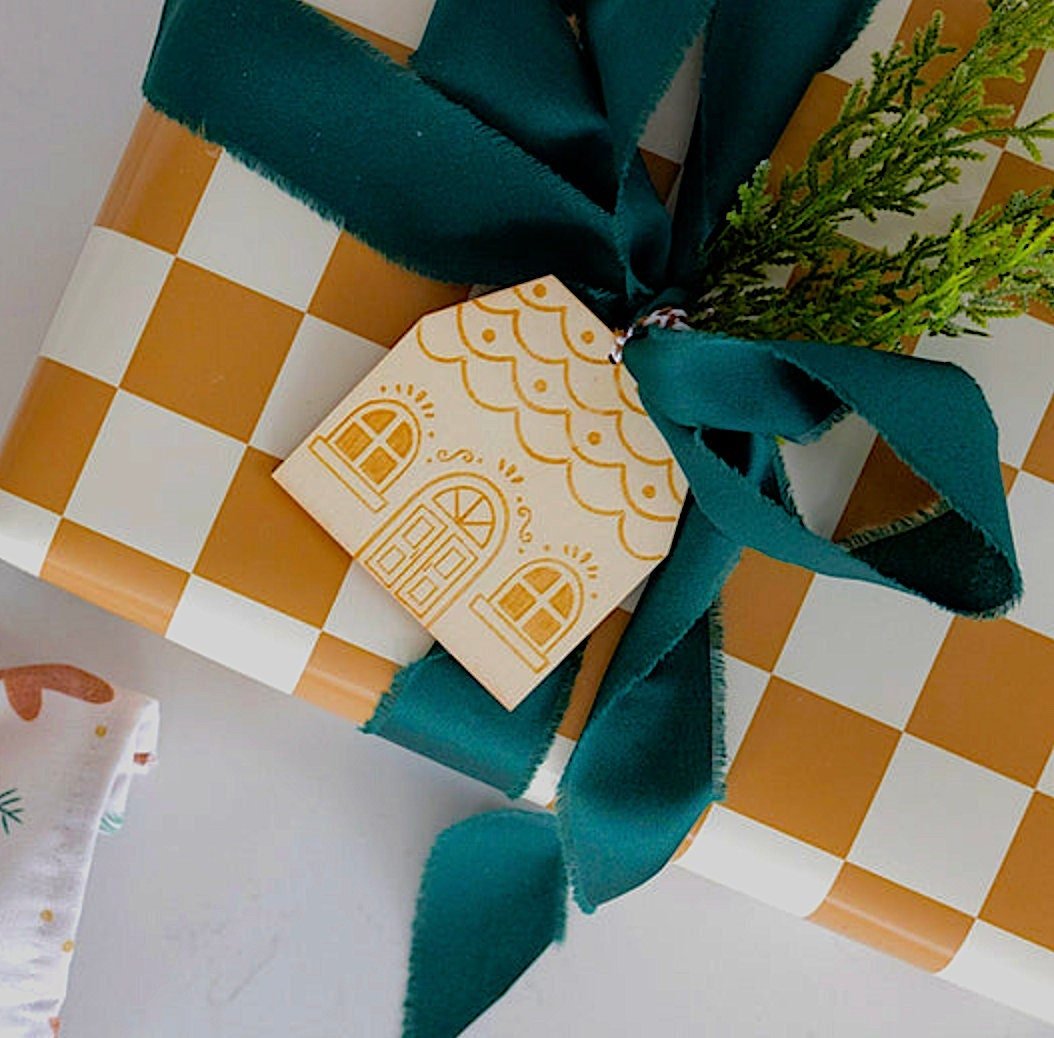Gingerbread House Tags 8ct - Stesha Party