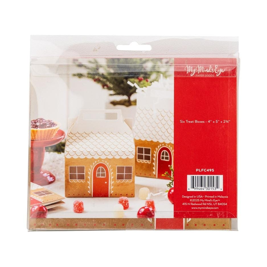 Gingerbread House Treat Boxes - Stesha Party