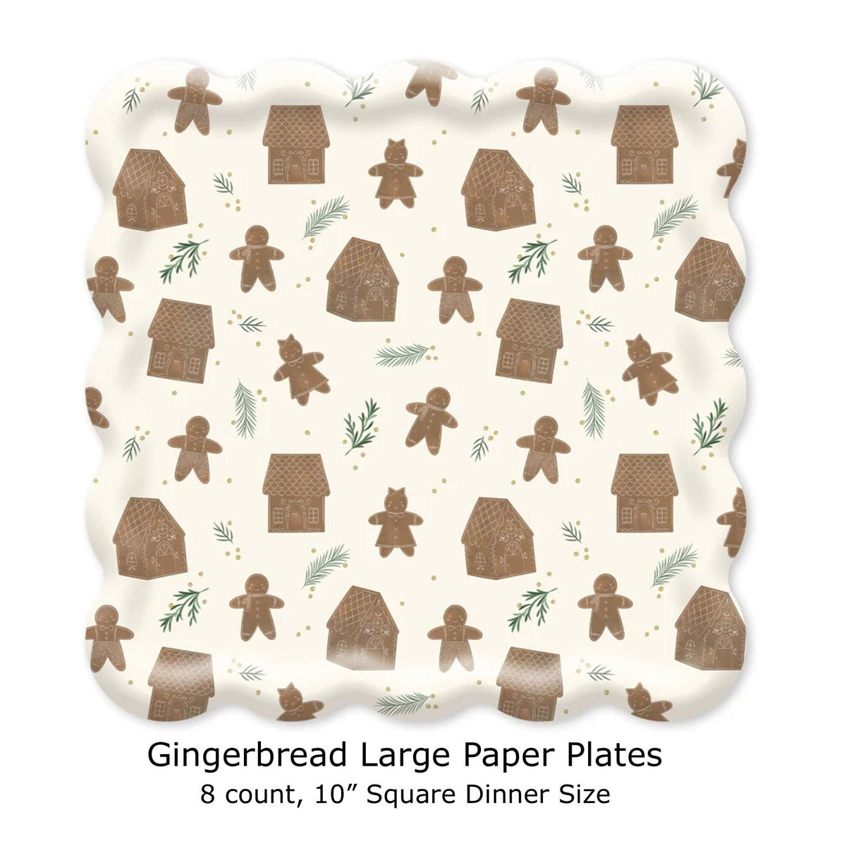 Gingerbread Party Plates - Stesha Party