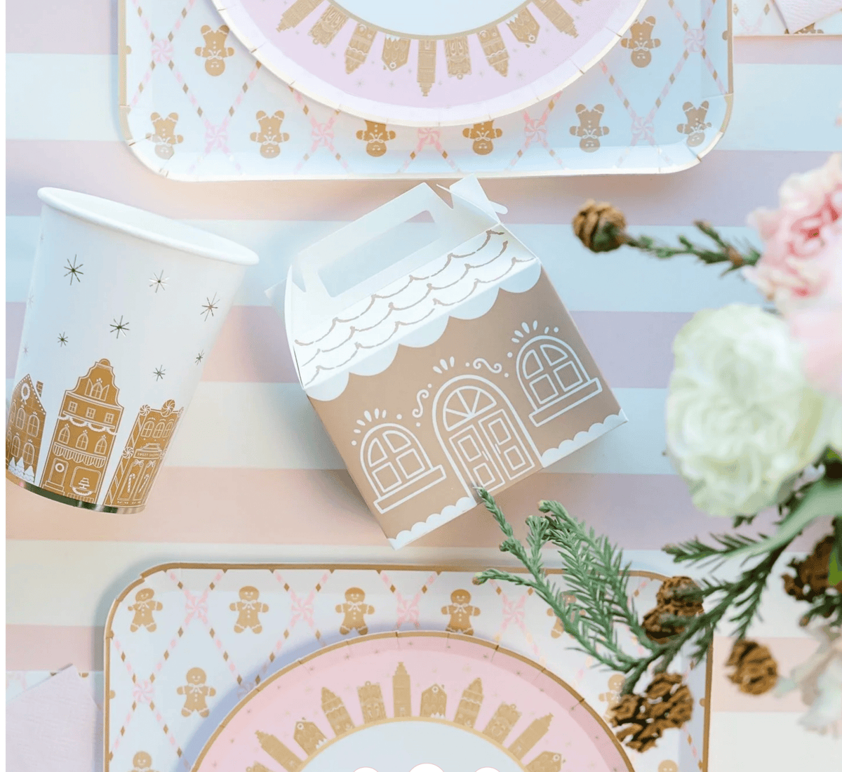 Gingerbread Party Plates - Stesha Party