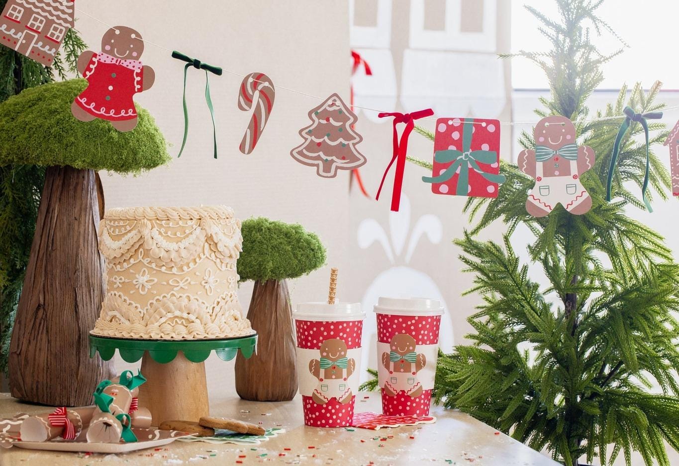 Gingerbread To Go Cups 16oz - Stesha Party