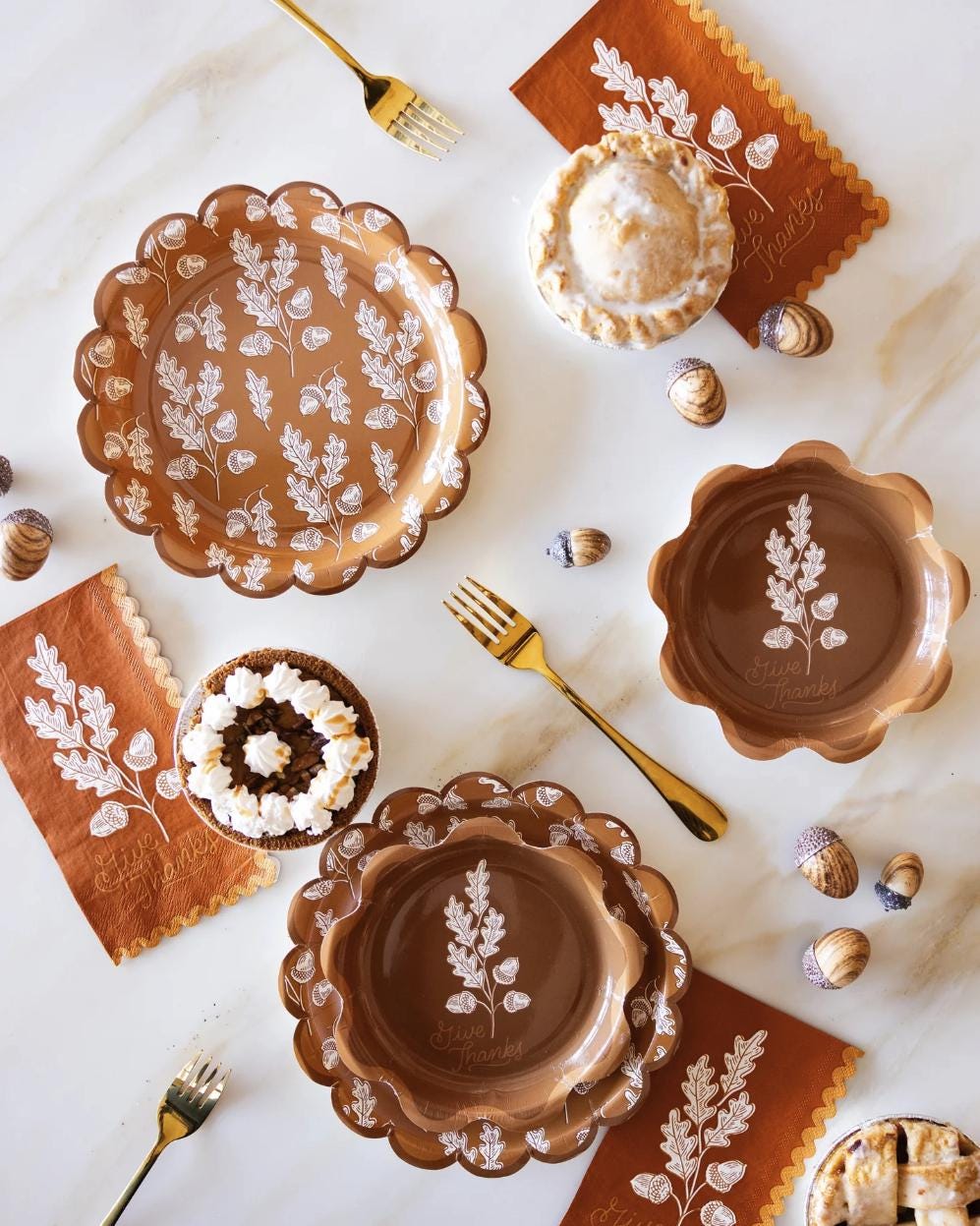 Give Thanks Dessert Plates - Stesha Party
