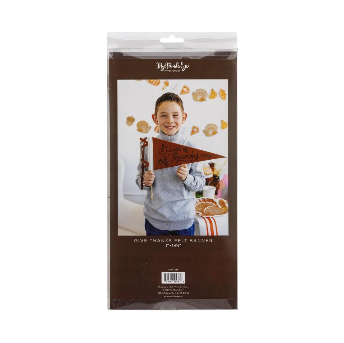 Give Thanks Pennant Flag - Stesha Party