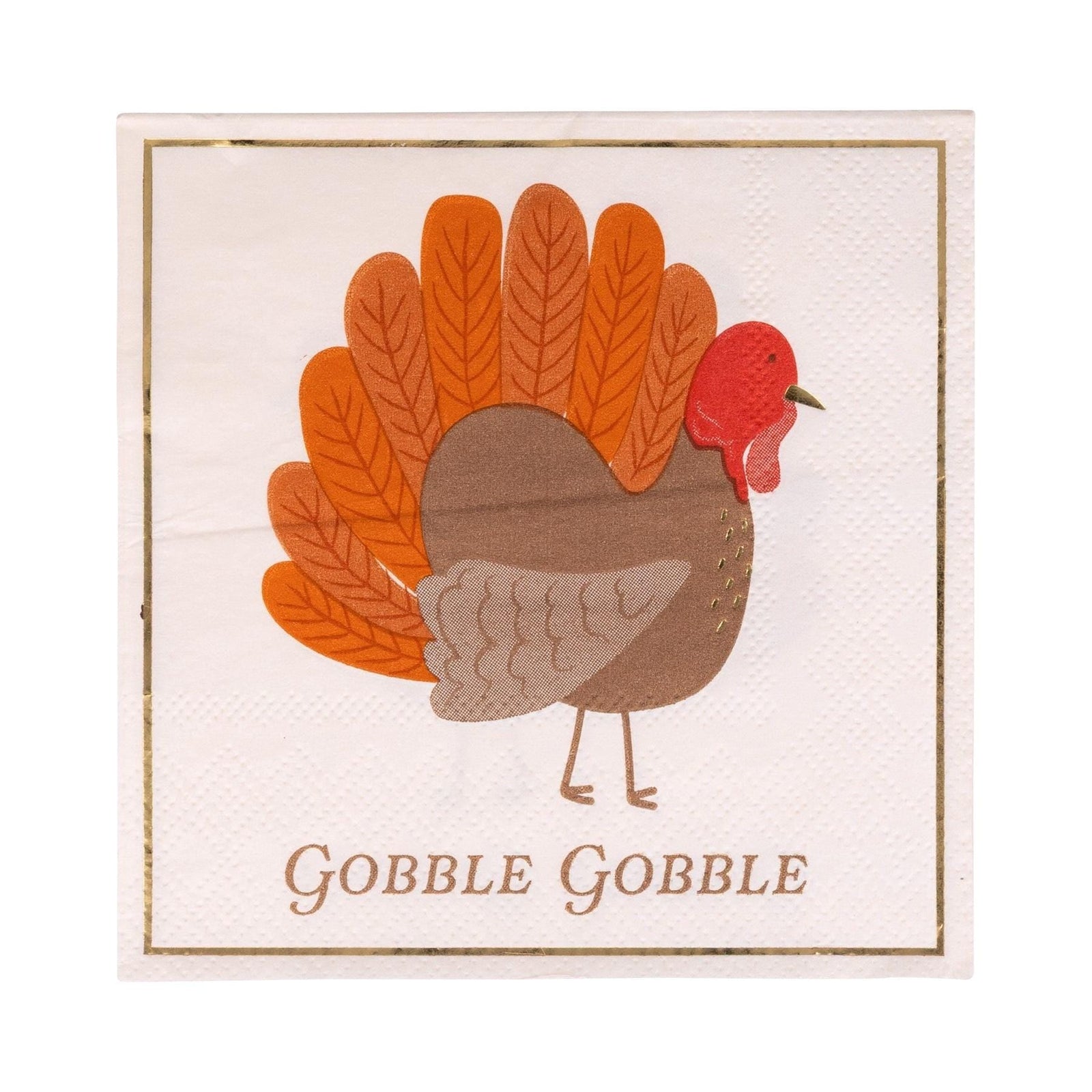 Gobble Gobble Turkey Napkins - Stesha Party