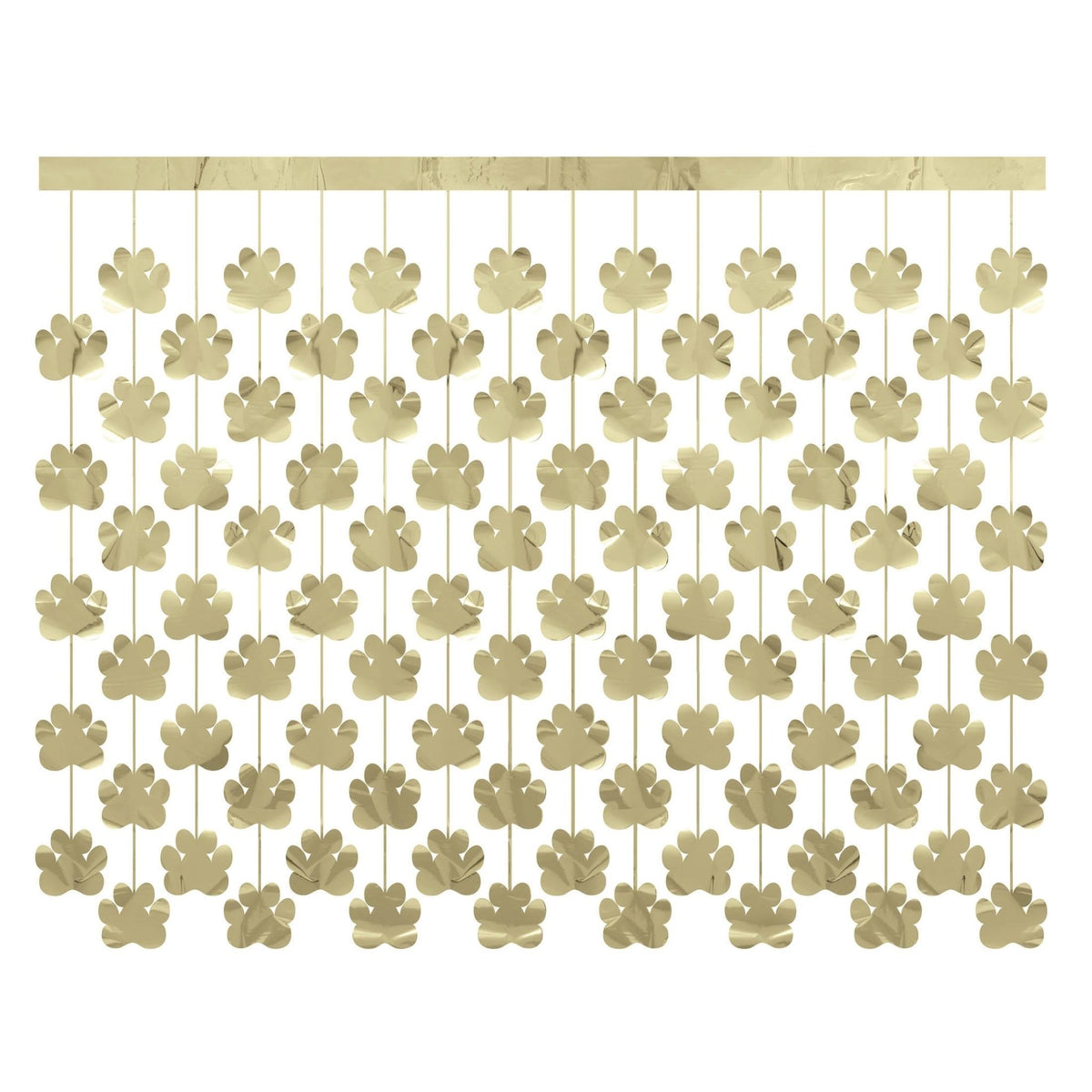 Gold Foil Paw Print Backdrop - Stesha Party