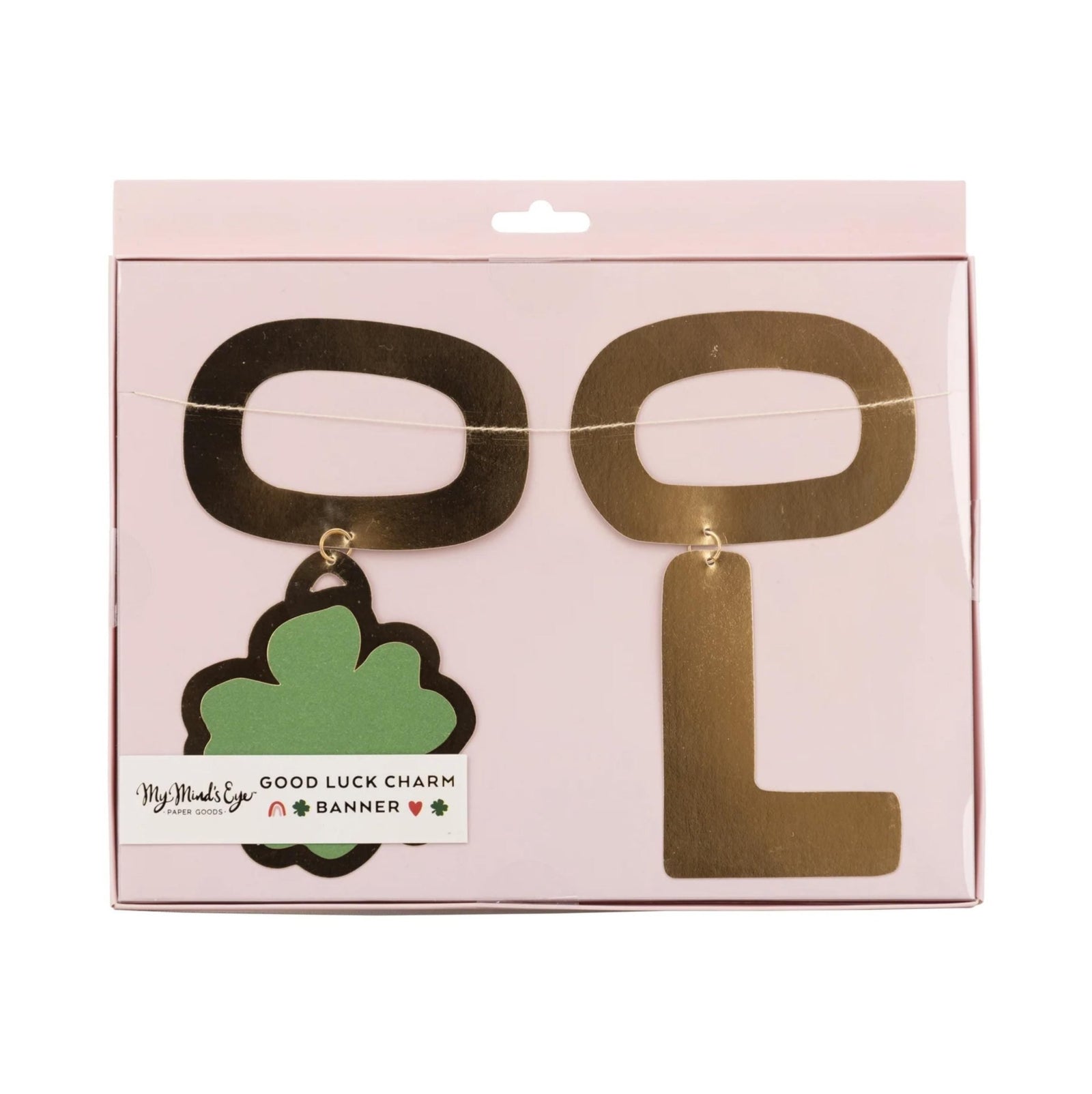 Gold Good Luck Charm Banner - Stesha Party