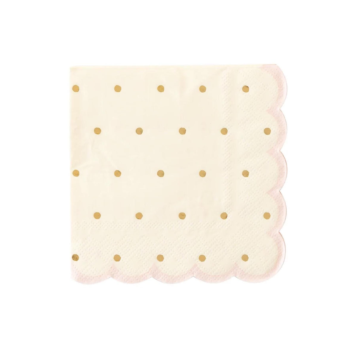 Gold Polkadot Napkins - Stesha Party