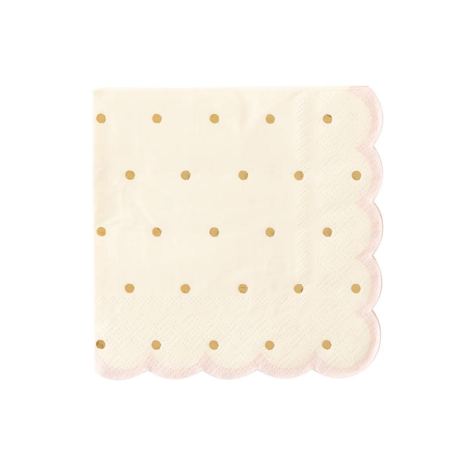 Gold Polkadot Napkins - Stesha Party