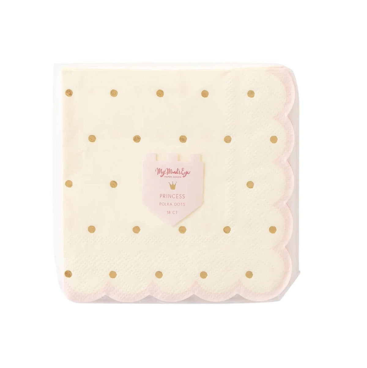 Gold Polkadot Napkins - Stesha Party