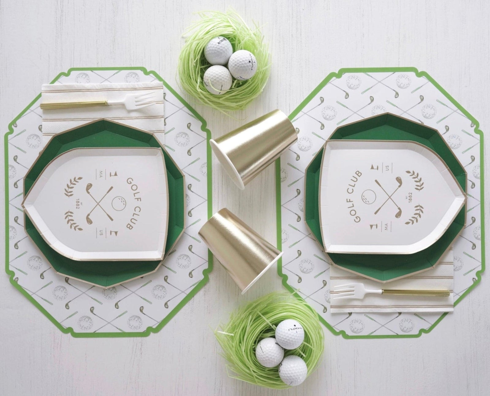 Golf Club Party Plates 8ct - Stesha Party