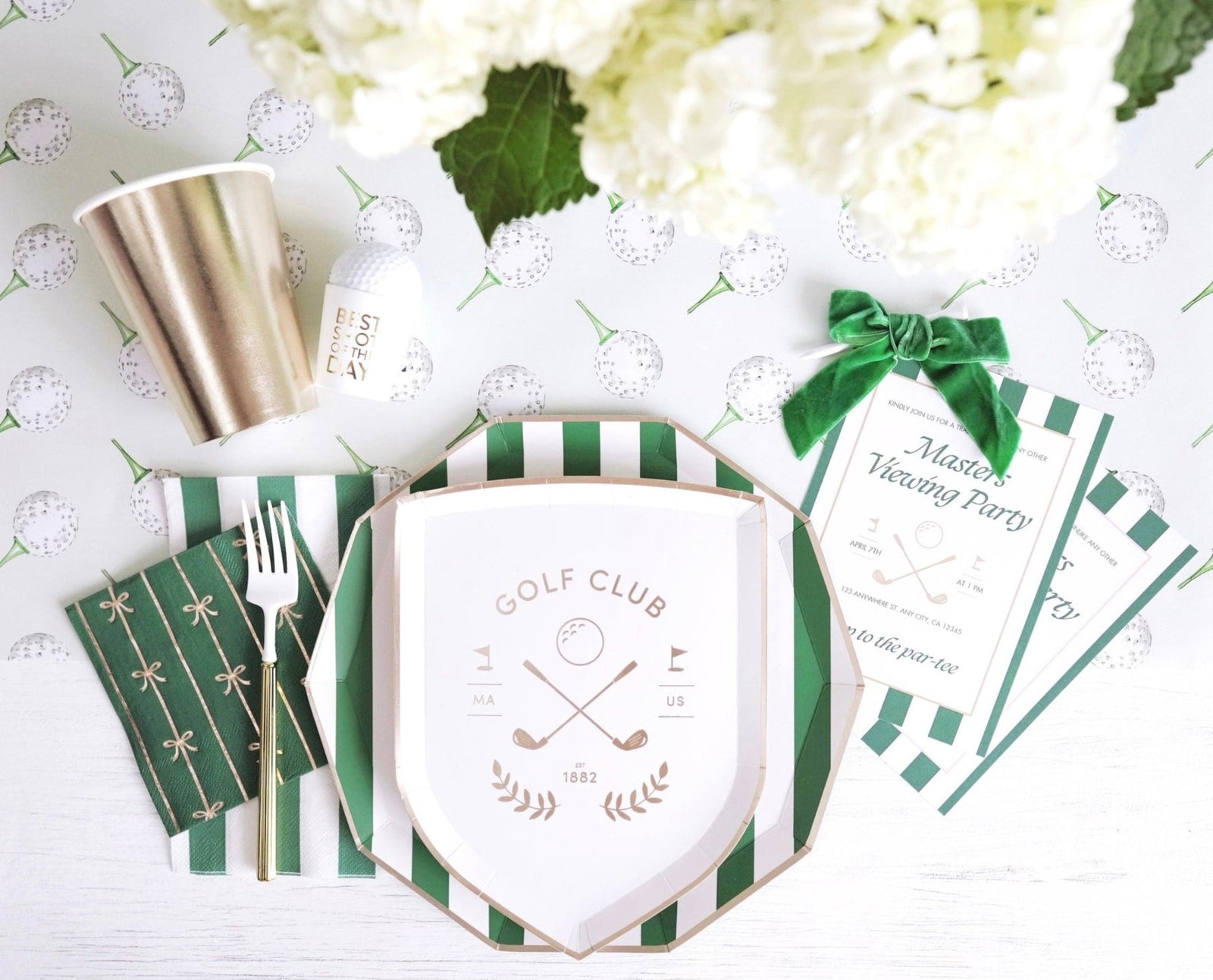 Golf Club Party Plates 8ct - Stesha Party