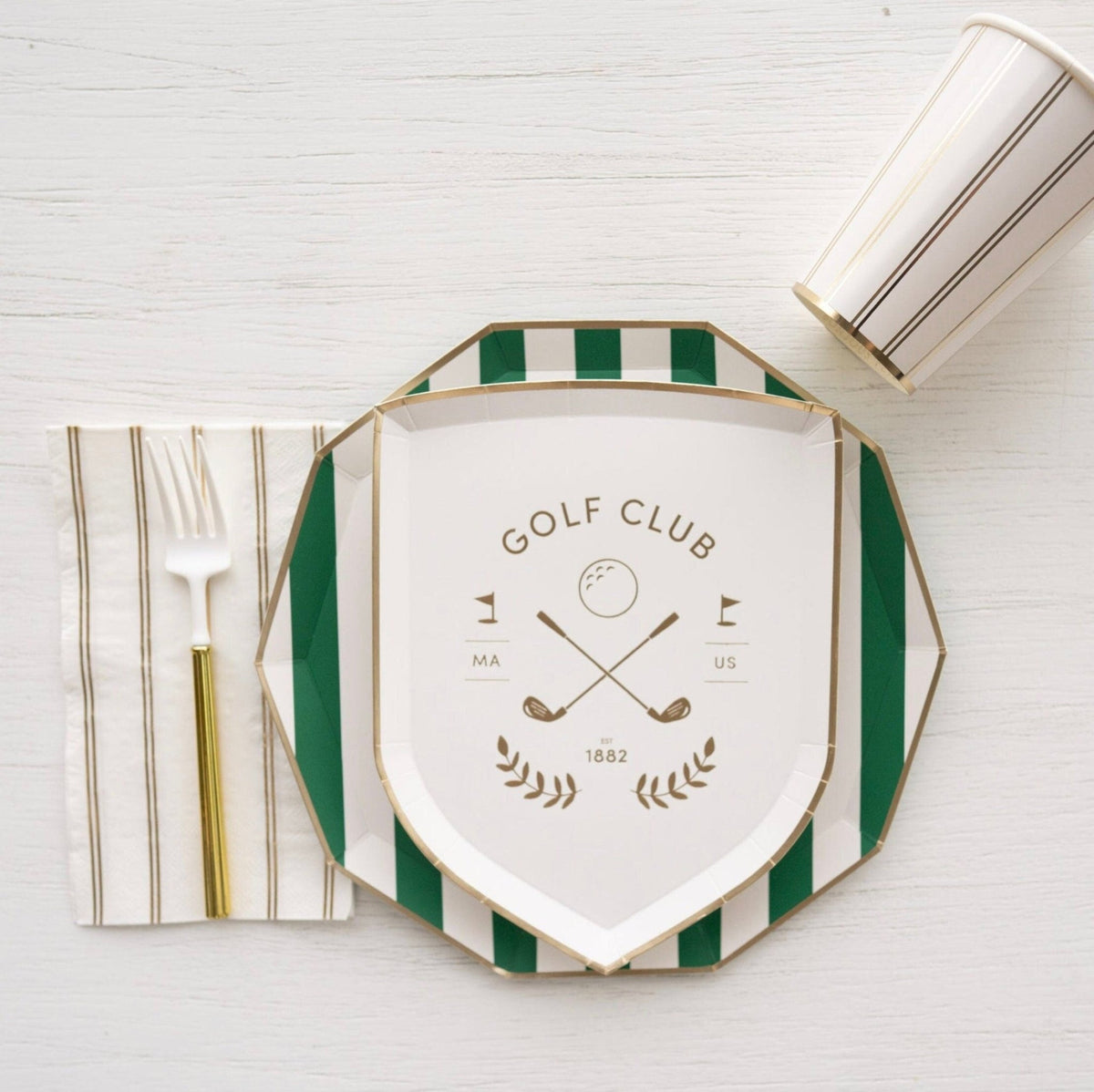 Golf Club Party Plates 8ct - Stesha Party