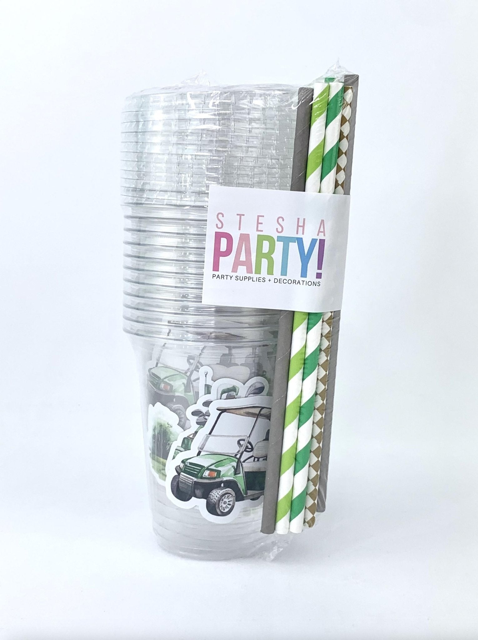 Golf Party Plastic Drink Cups 12ct - Stesha Party