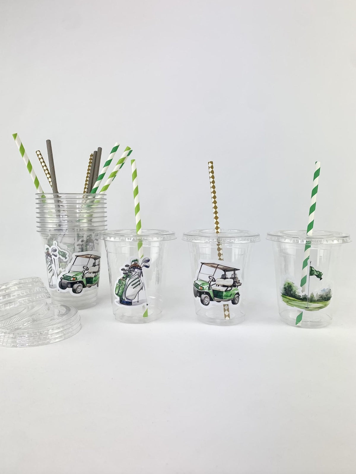 Golf Party Plastic Drink Cups 12ct - Stesha Party