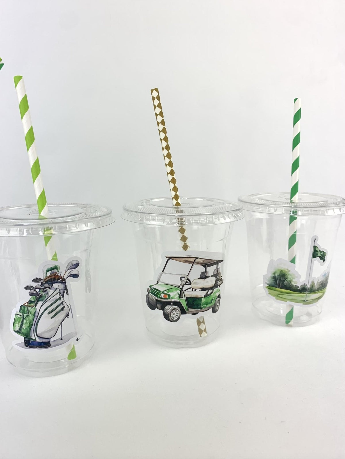 Golf Party Plastic Drink Cups 12ct - Stesha Party