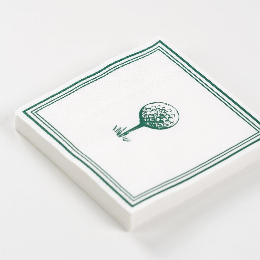 Golf Tee Napkins 16ct - Stesha Party