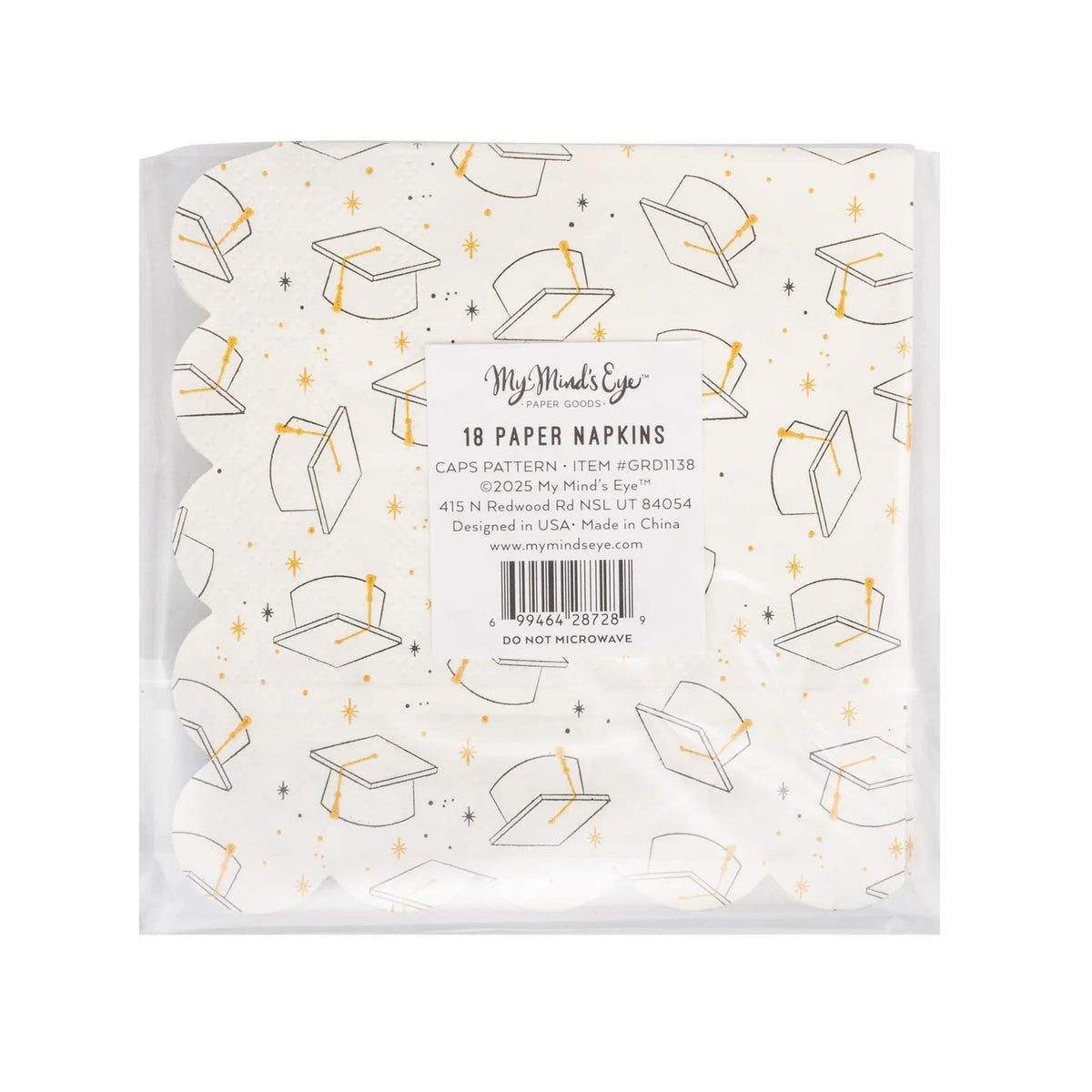 Graduation Caps Beverage Napkins 18ct - Stesha Party