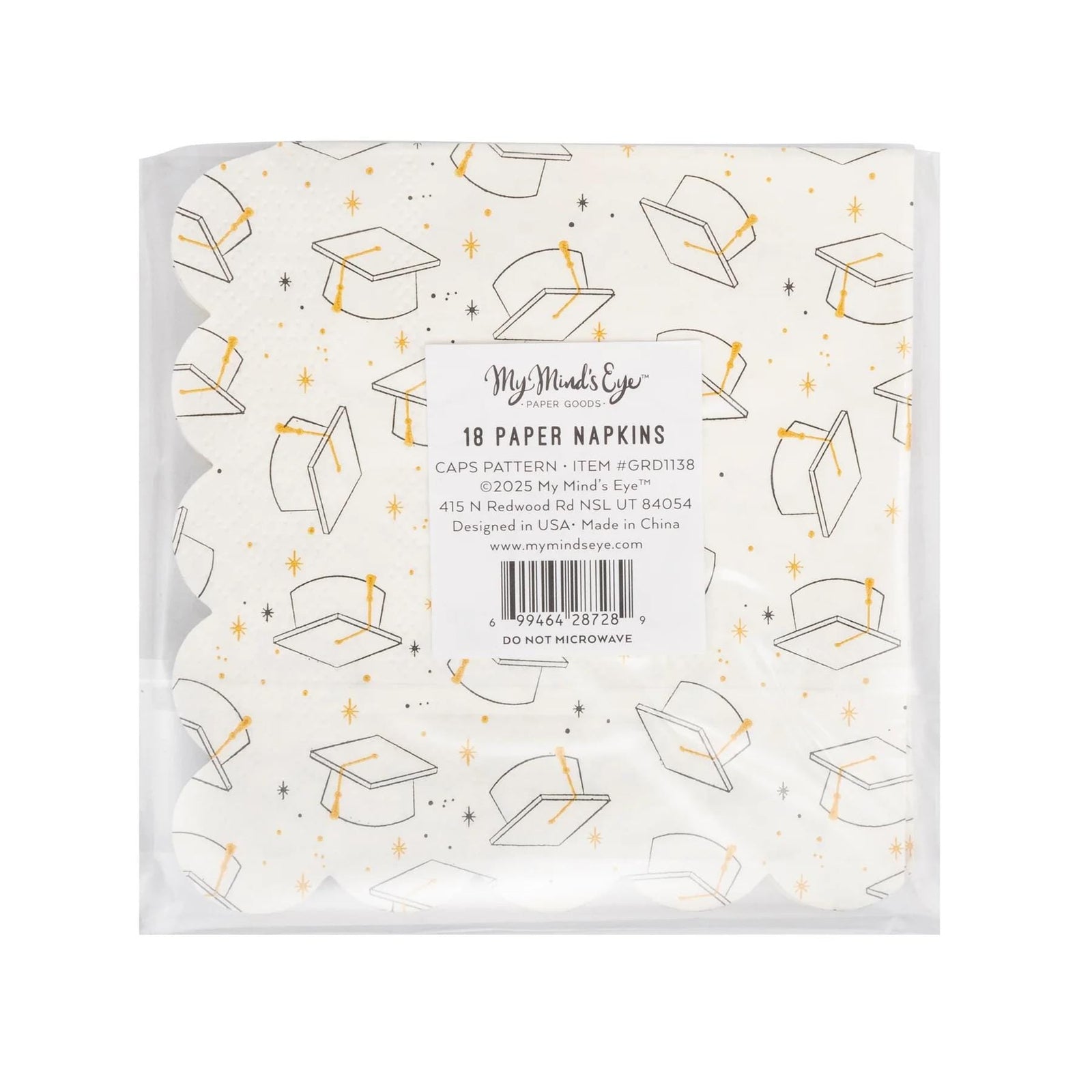 Graduation Caps Beverage Napkins 18ct - Stesha Party