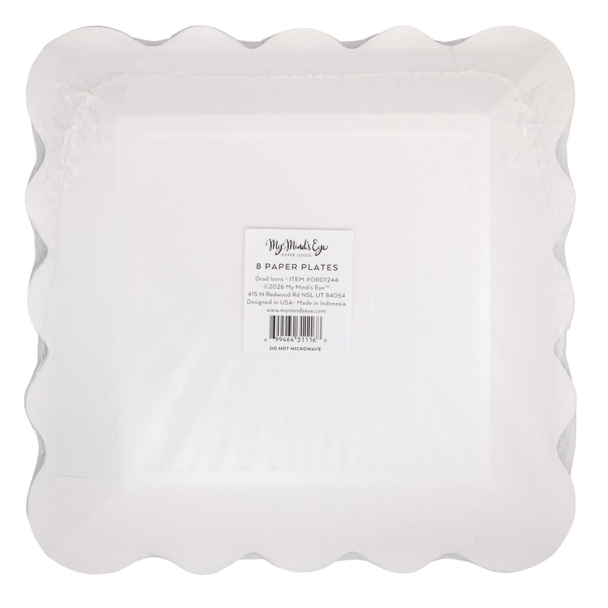 Graduation Icons Plates 8ct - Stesha Party