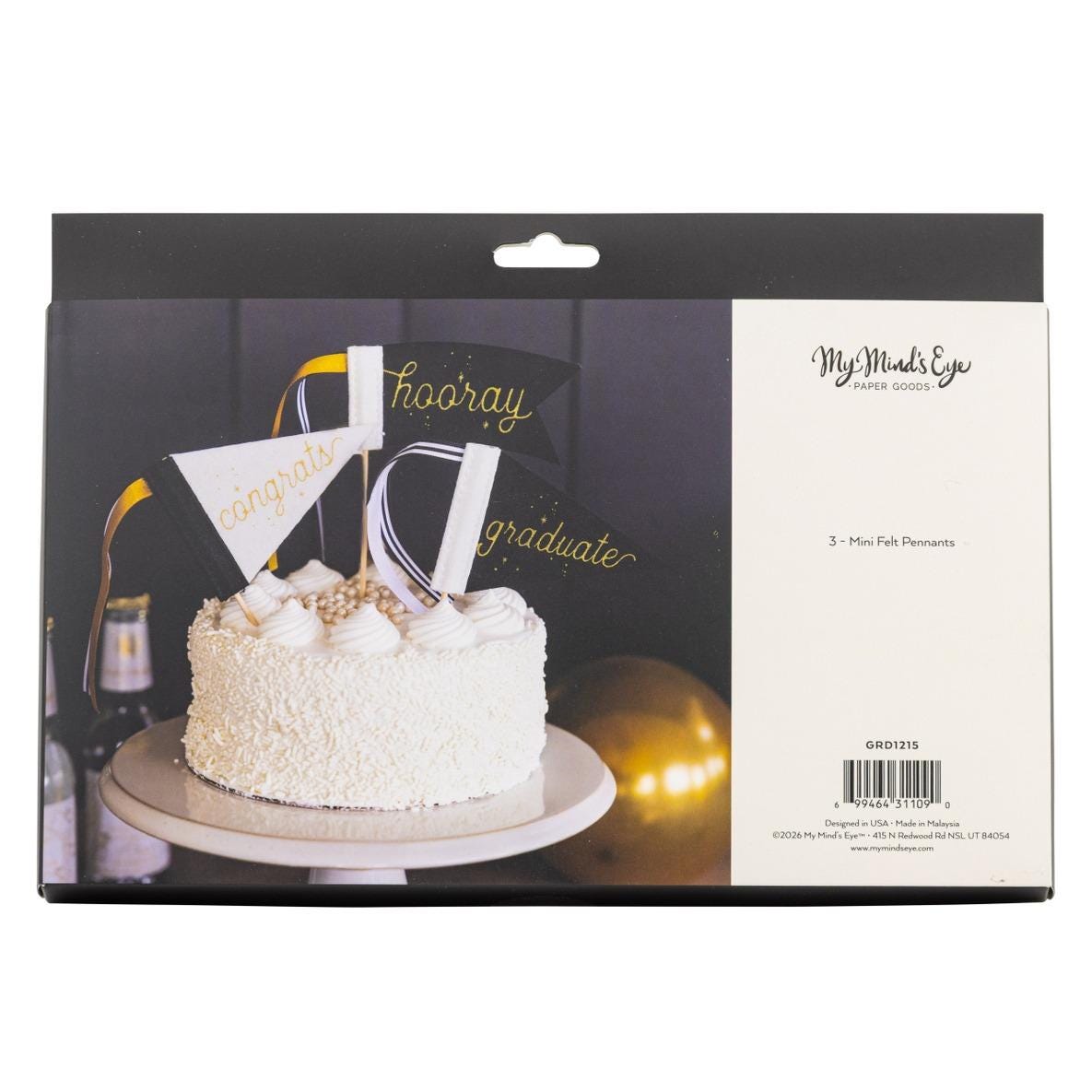 Graduation Mini Felt Flag Set - Stesha Party