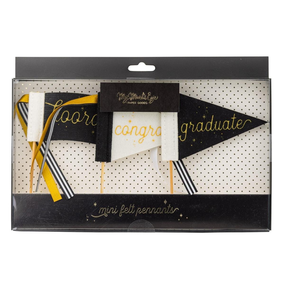 Graduation Mini Felt Flag Set - Stesha Party
