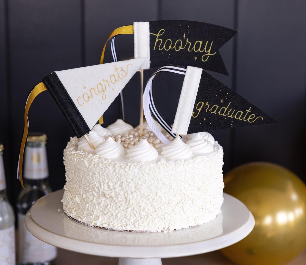 Graduation Mini Felt Flag Set - Stesha Party