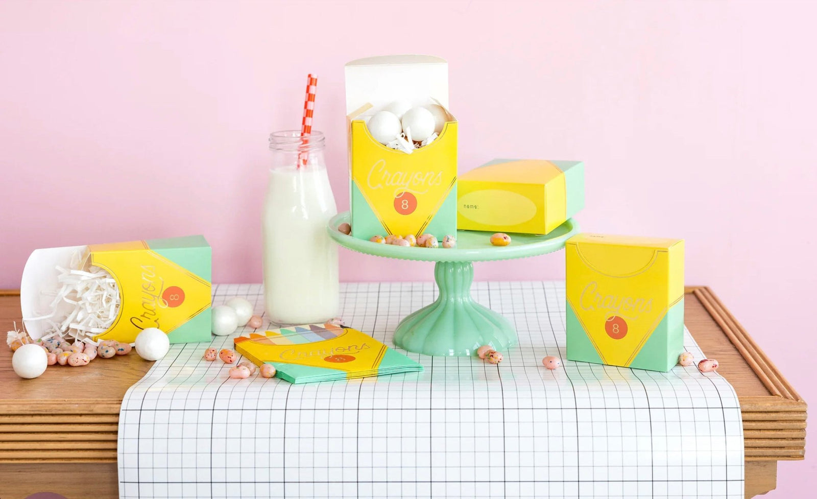 Graph Paper Table Runner - Stesha Party