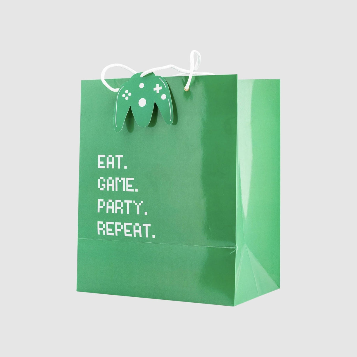 Green & Blue Video Game Birthday Gift Bags 3ct - Stesha Party