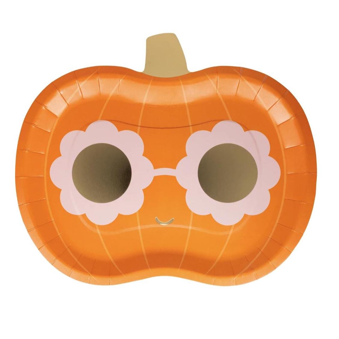Groovy Pumpkin Shaped Plates 8ct - Stesha Party