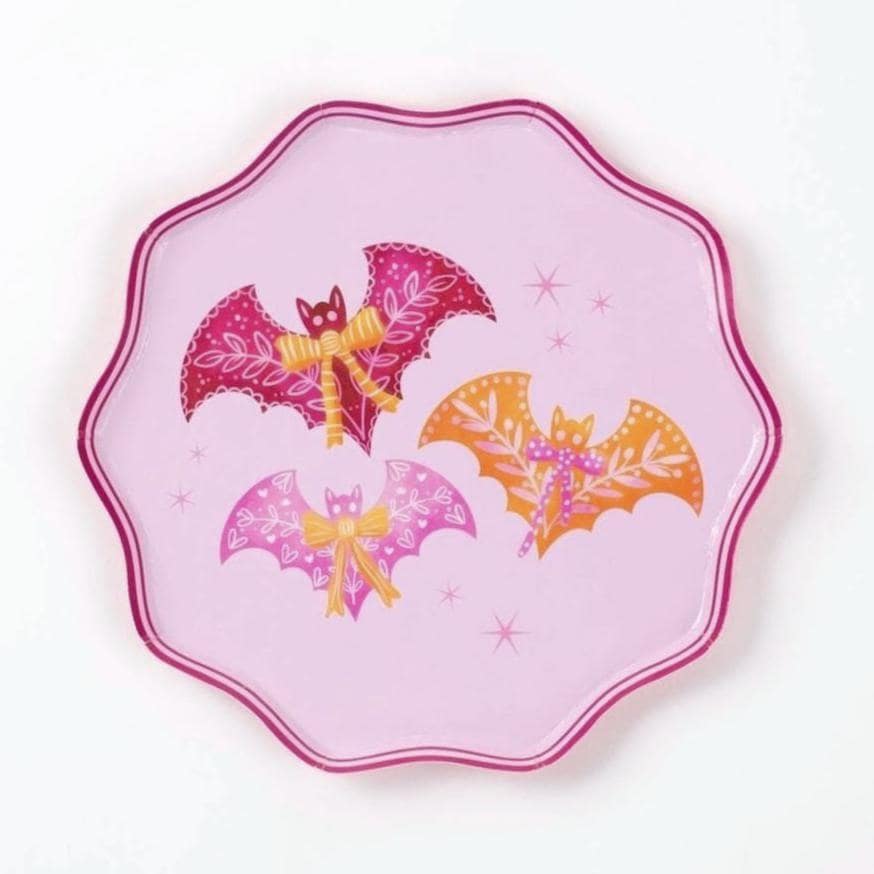 Halloween Bat Plates 8ct - Stesha Party