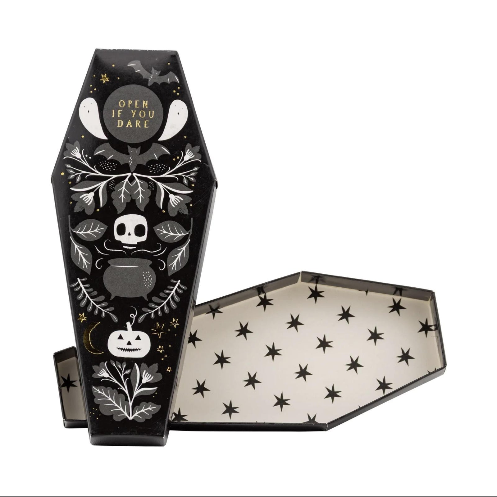 Halloween Coffin Favor Boxes with Lids 8ct - Stesha Party