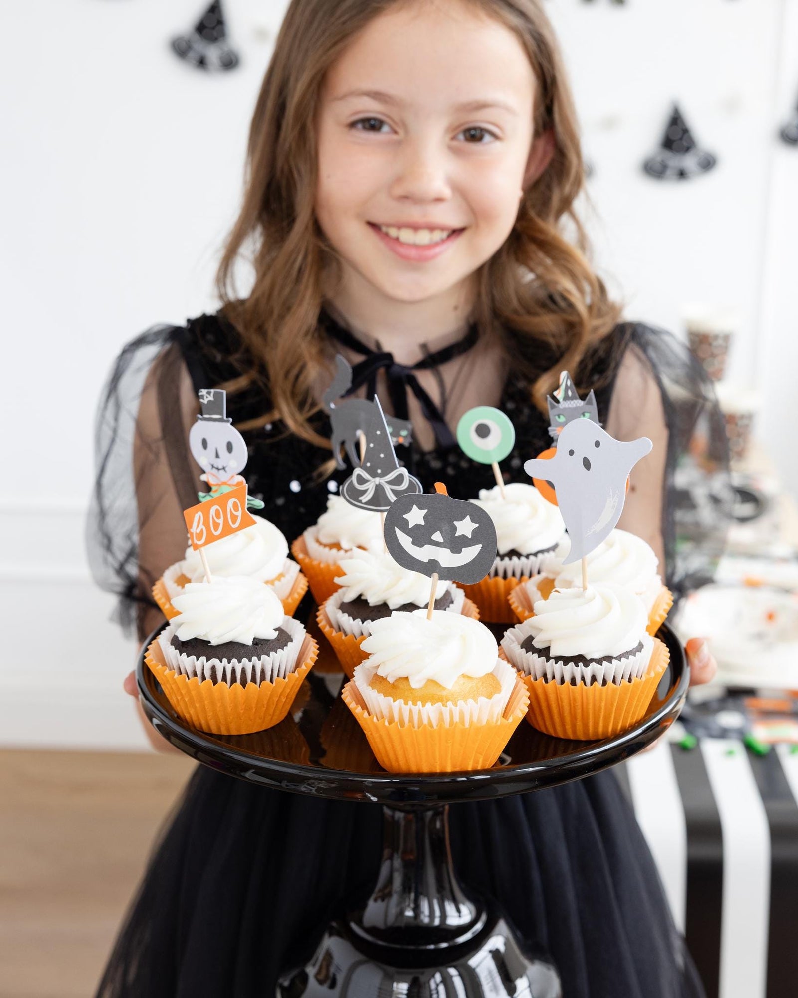 Halloween Cupcake Toppers - Stesha Party