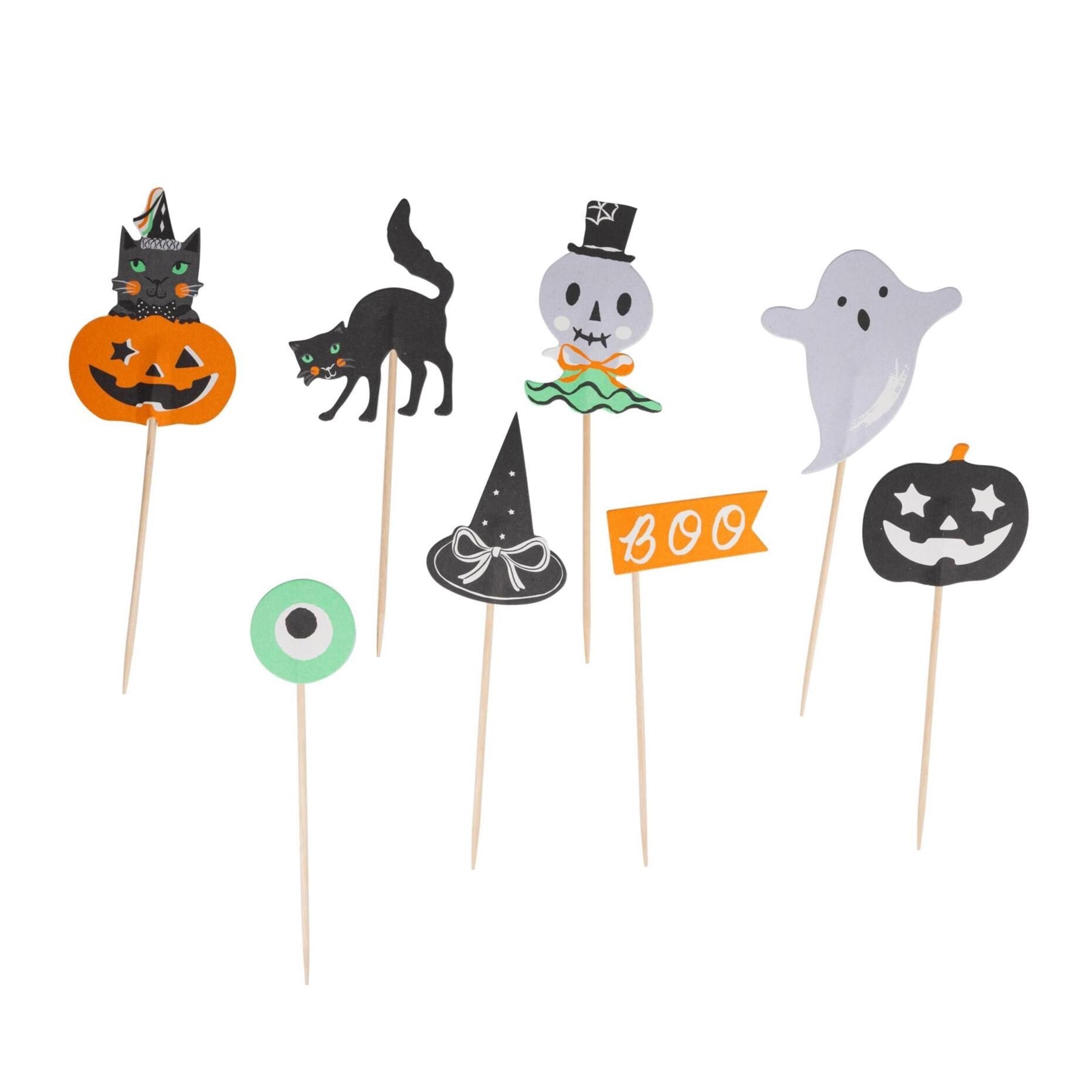 Halloween Cupcake Toppers - Stesha Party