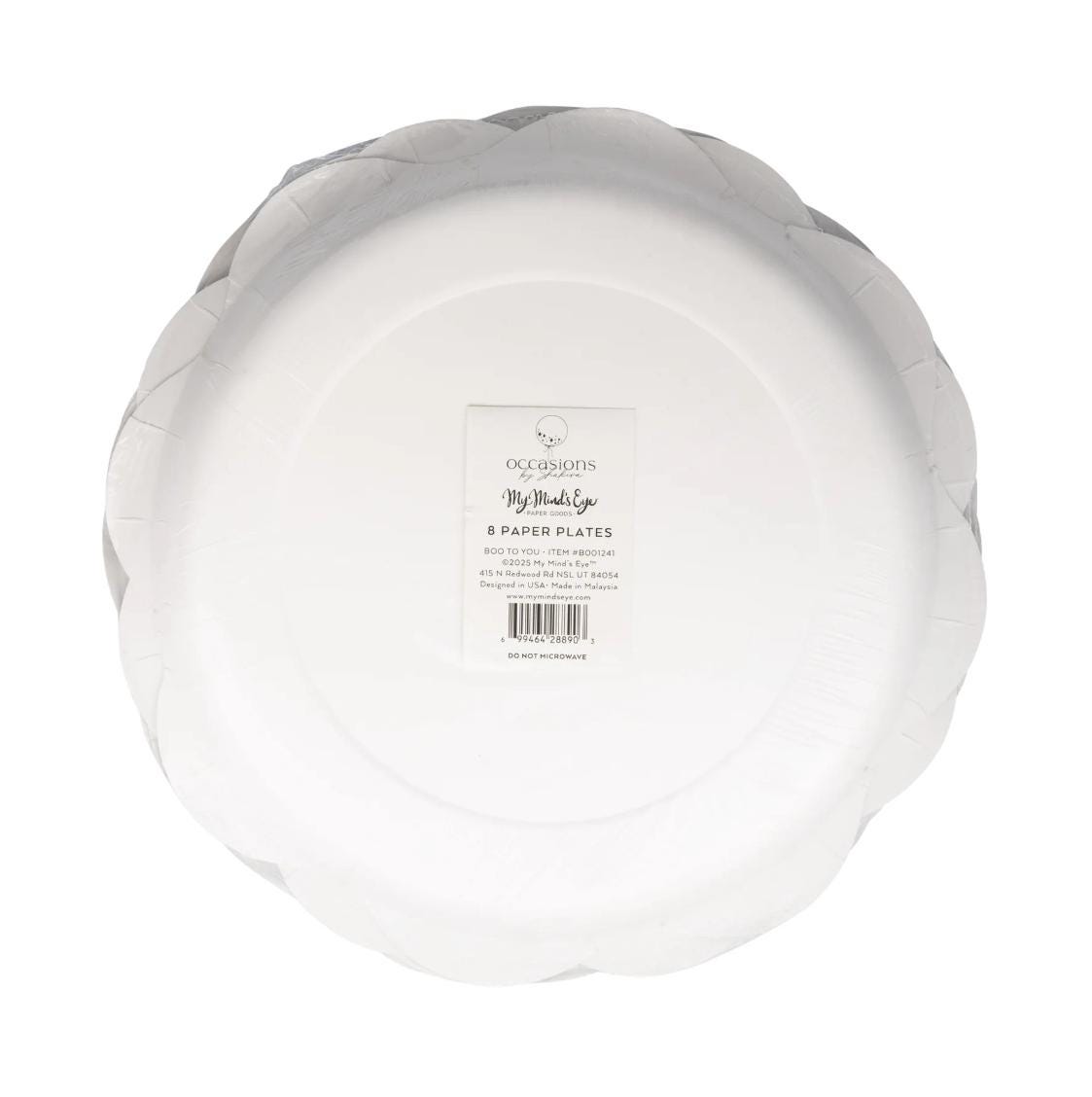 Halloween Ghost Paper Plates 8ct - Stesha Party