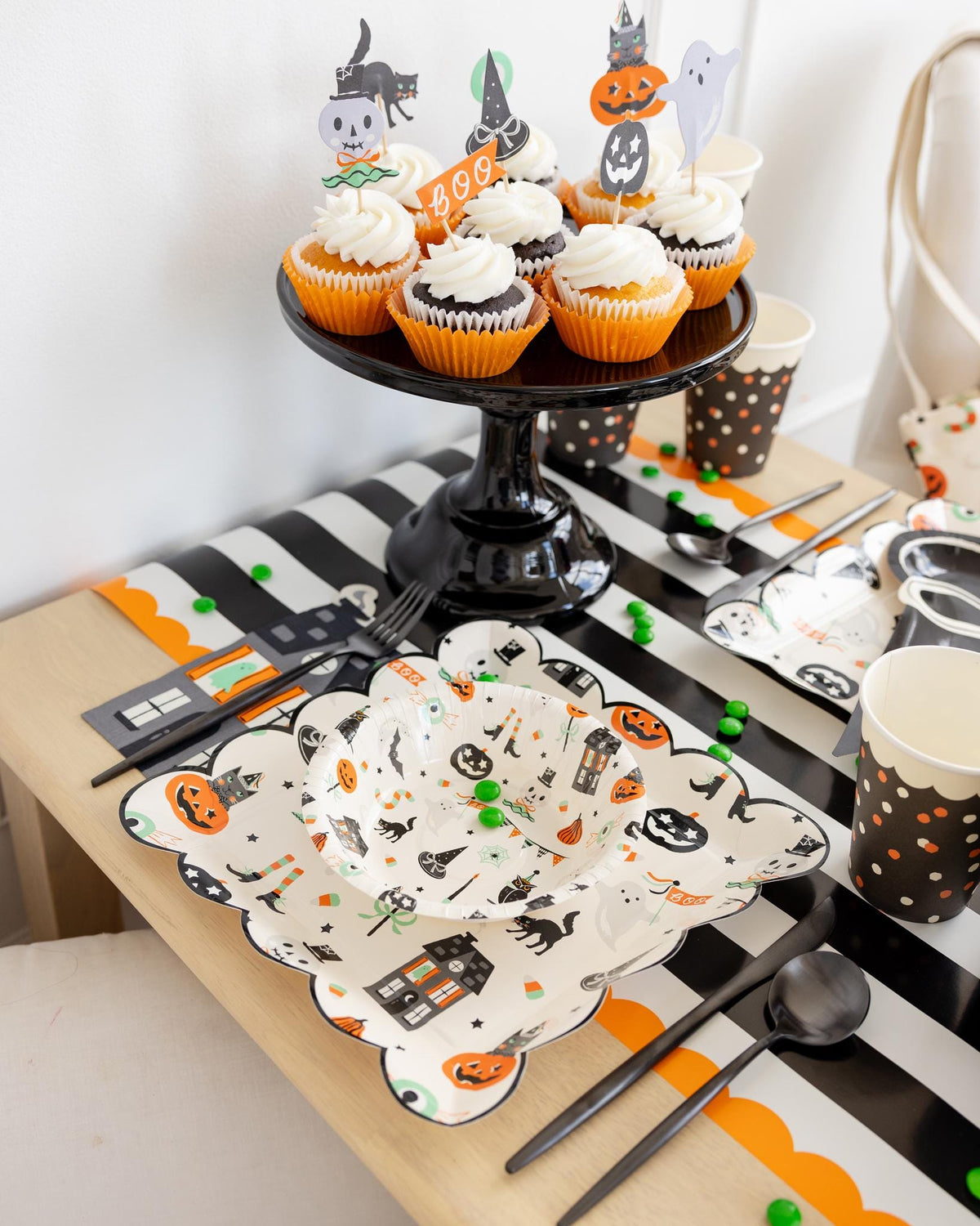 Halloween Paper Snack Bowls 8ct - Stesha Party