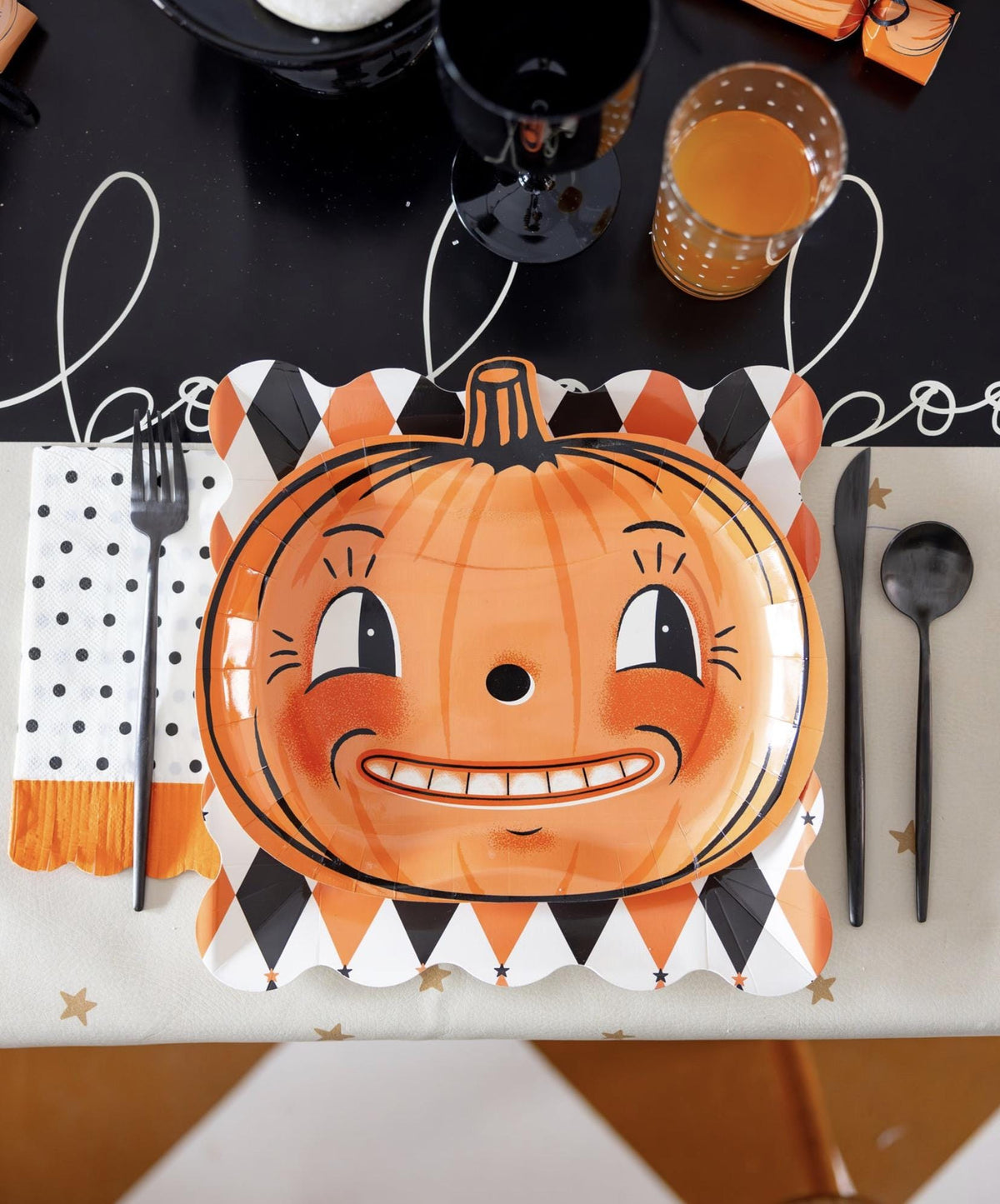 Halloween Pumpkin Plates 9ct - Stesha Party