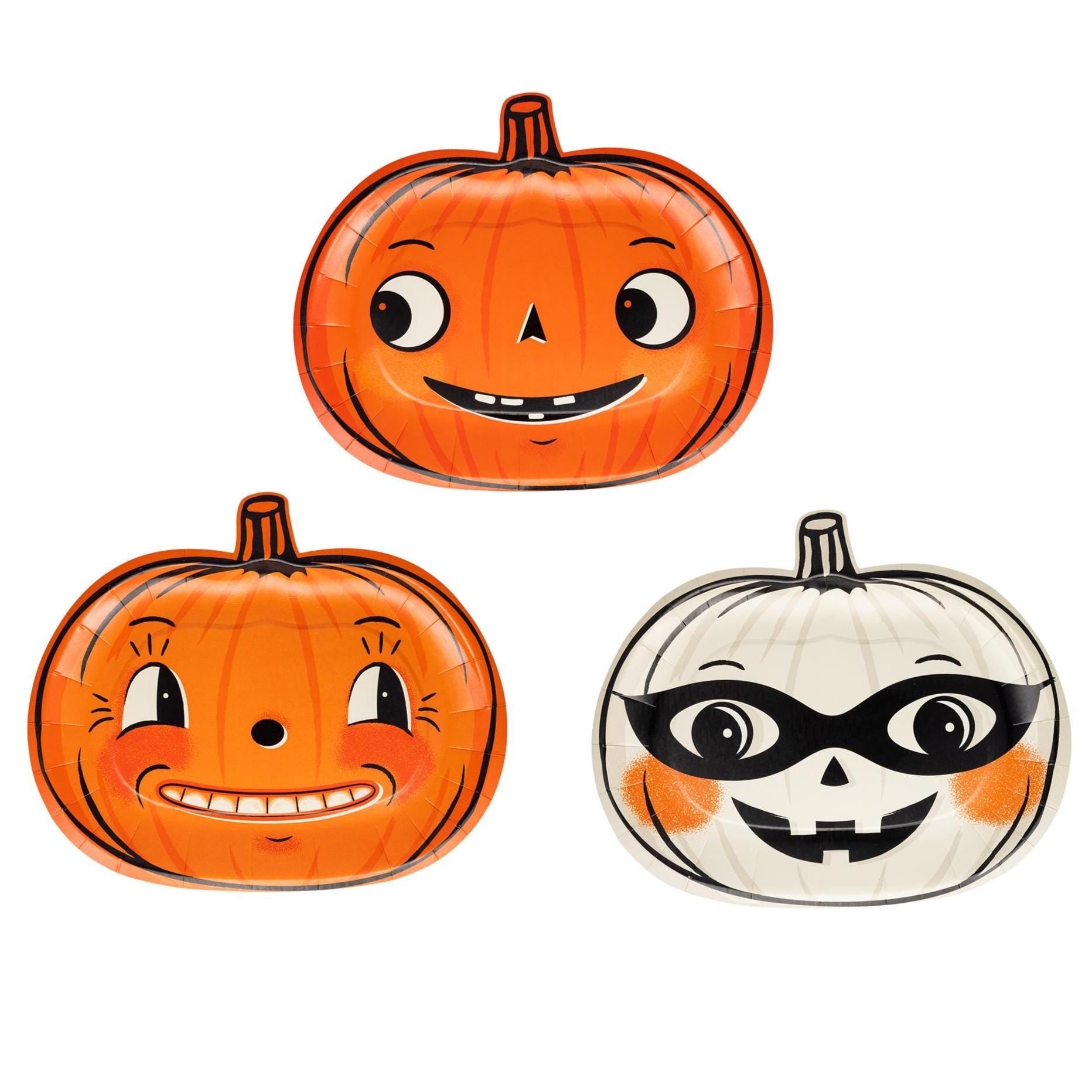 Halloween Pumpkin Plates 9ct - Stesha Party