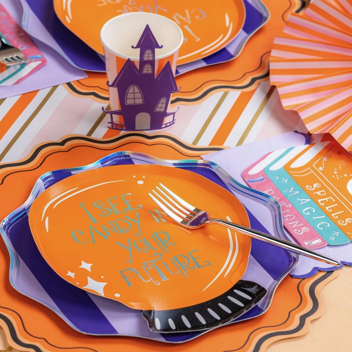 Halloween Spell Book Napkins 16ct - Stesha Party