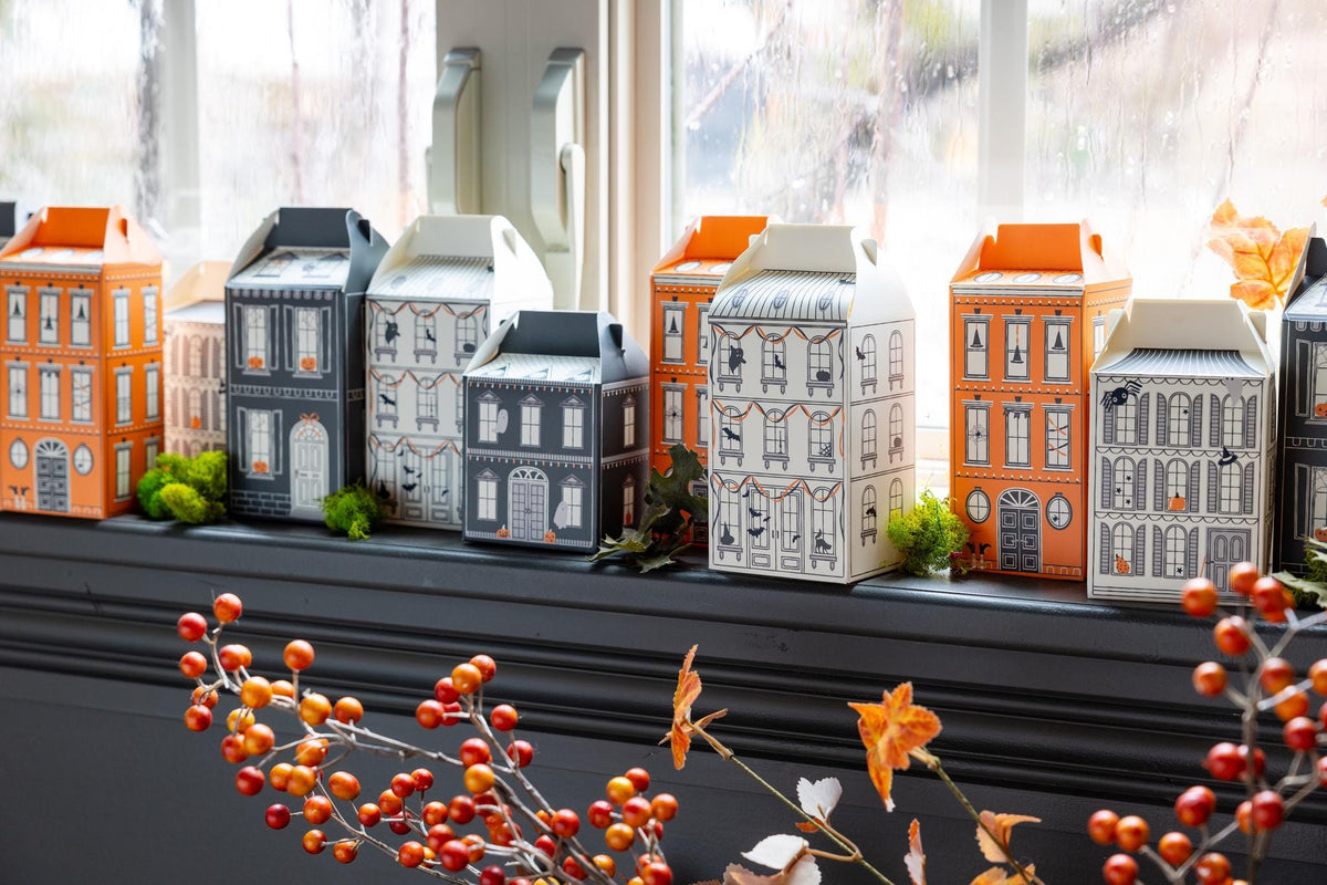 Halloween Village Treat Boxes 13pc - Stesha Party
