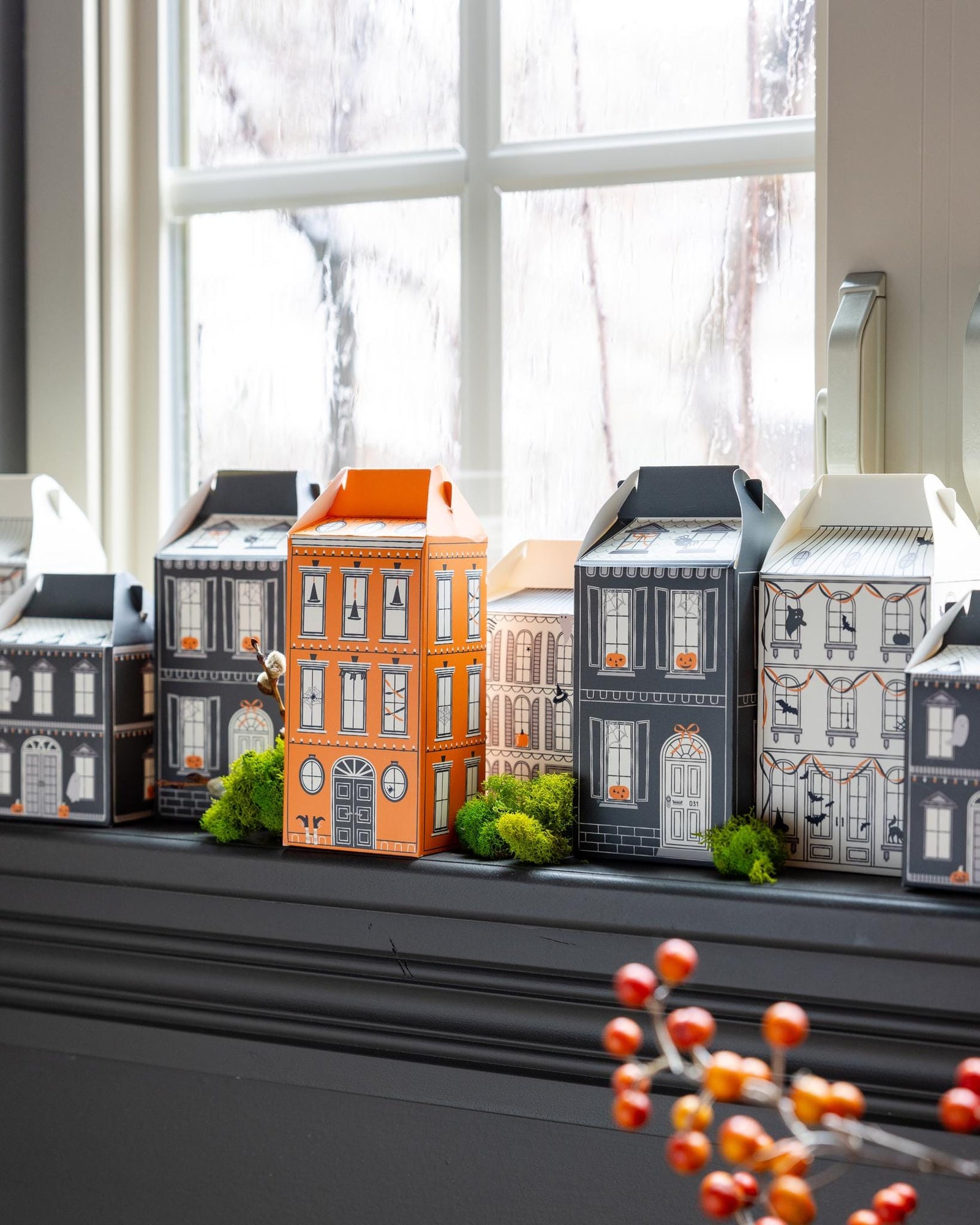 Halloween Village Treat Boxes 13pc - Stesha Party
