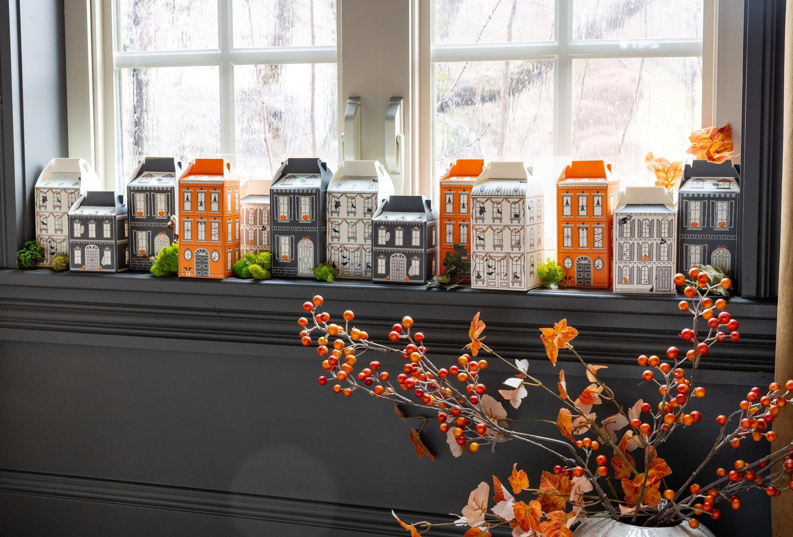 Halloween Village Treat Boxes 13pc - Stesha Party