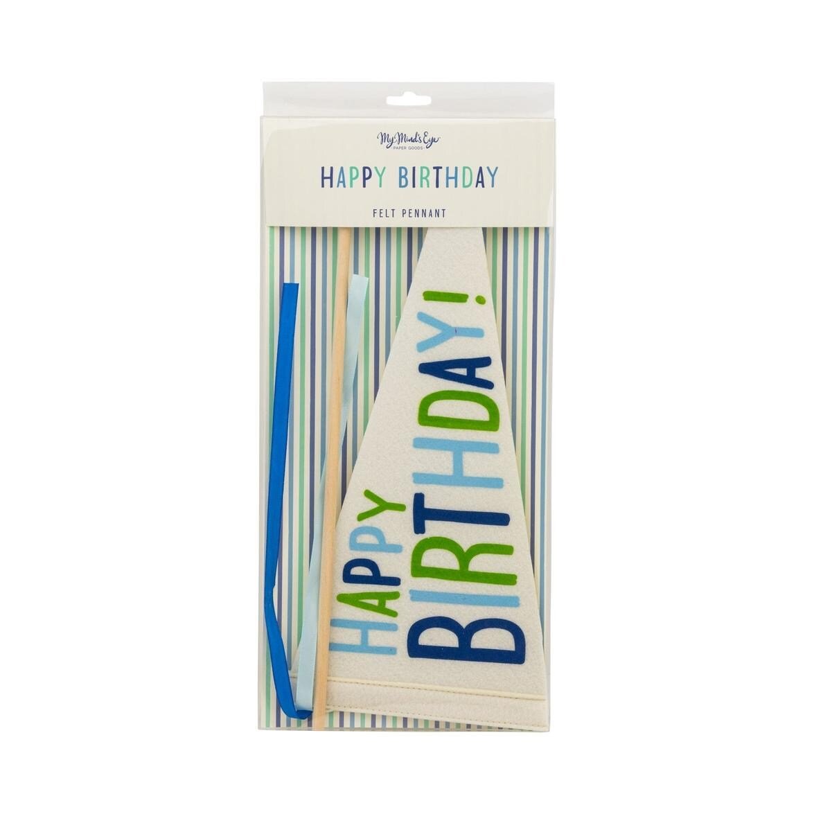 Happy Birthday Felt Flag - Stesha Party