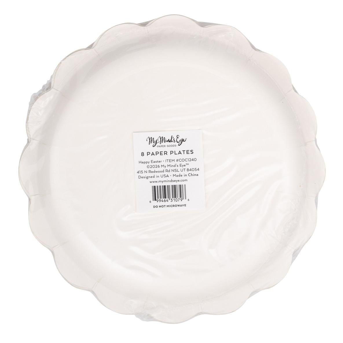 Happy Easter Bunny Plates 8ct - Stesha Party