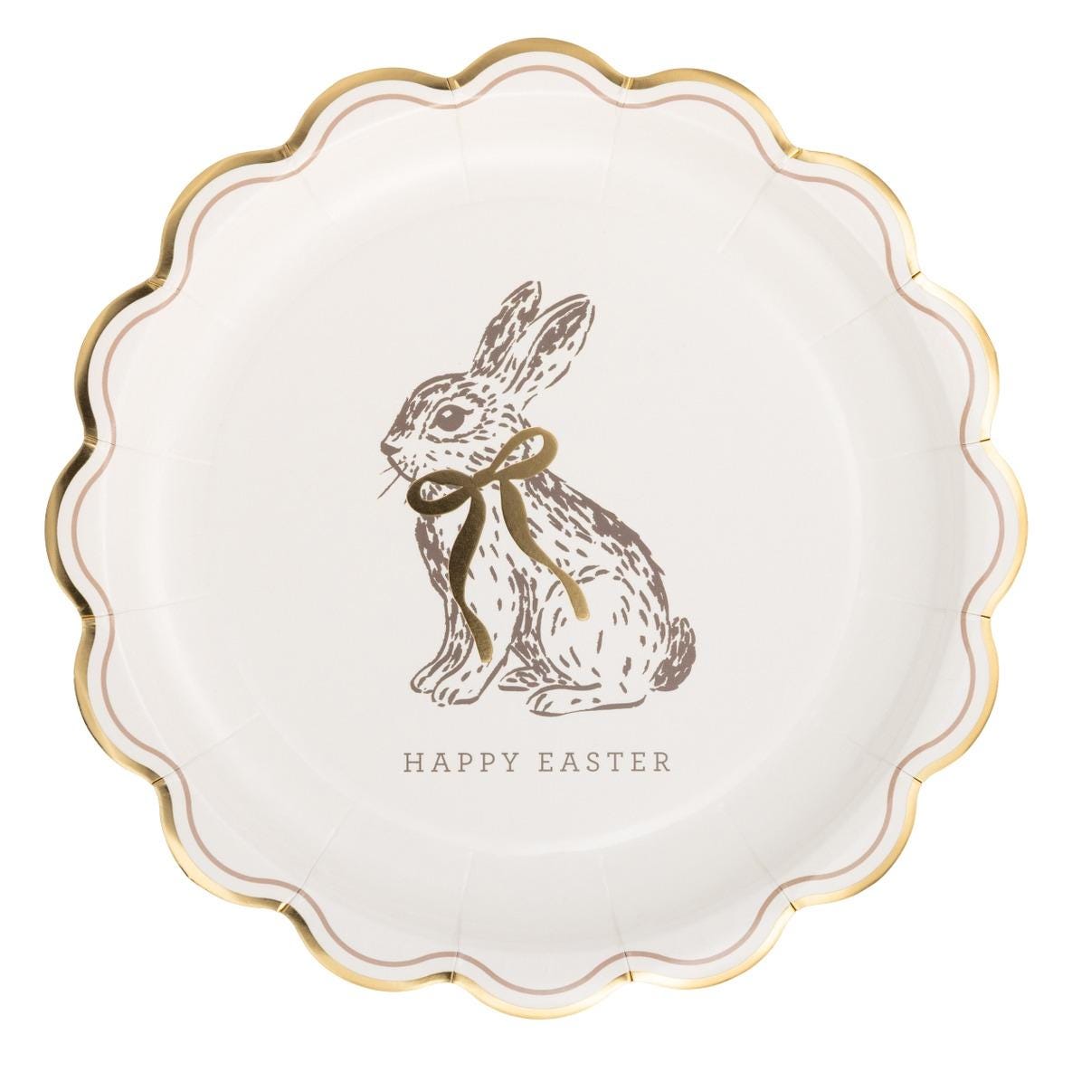 Happy Easter Bunny Plates 8ct - Stesha Party