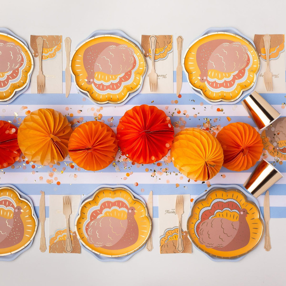 Happy Thanksgiving Turkey Napkins 20ct - Stesha Party